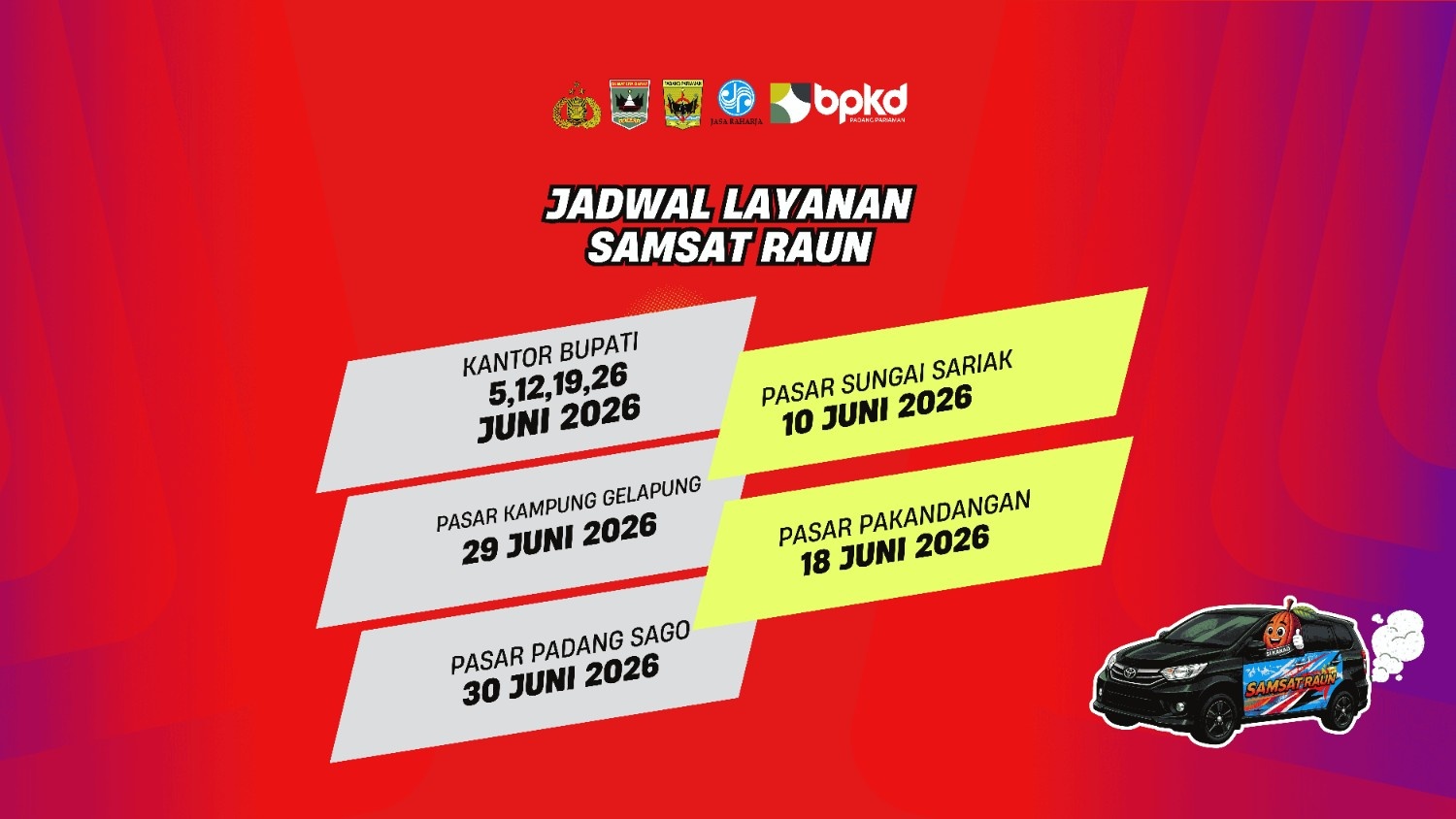 jadwal samsat raun