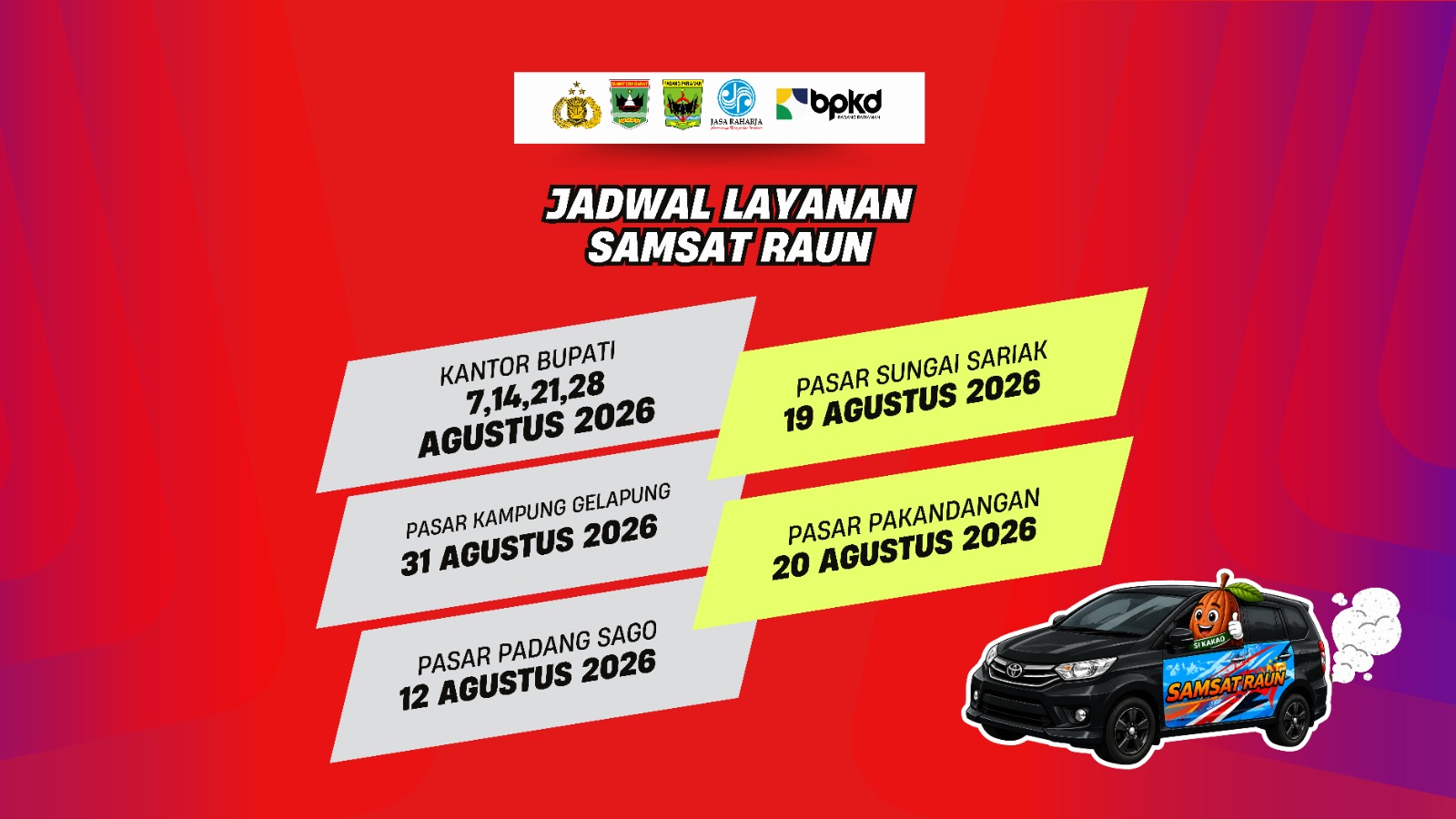 jadwal samsat raun