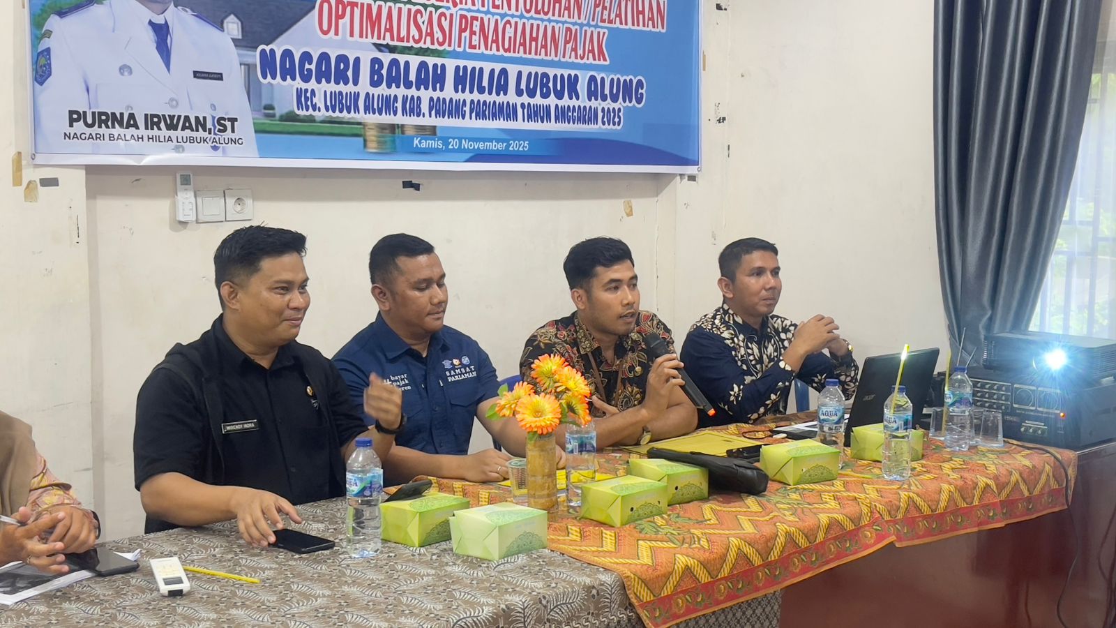 peningkatan kapasitas perangkat desa dalam rangka optimalisasi penagihan pajak daerah 