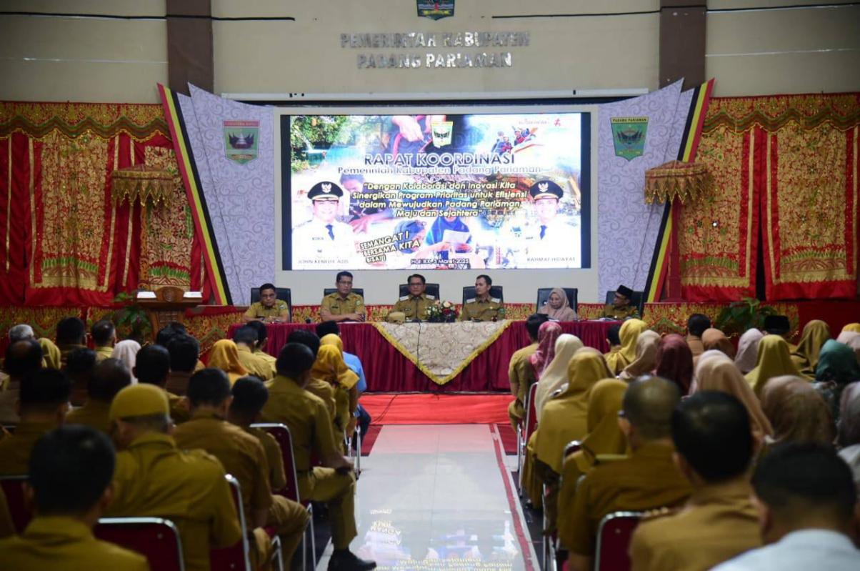 Dengan Kolaborasi dan Inovasi, Kita Sinergikan Program Prioritas untuk Efisiensi dalam Mewujudkan Padang Pariaman Maju dan Sejahtera